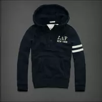 hommes giacca hoodie abercrombie & fitch 2013 classic x-8003 saphir